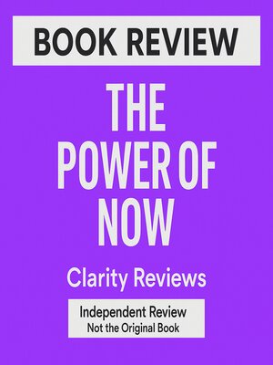 cover image of The Power of Now — Book Review — Eckhart Tolle